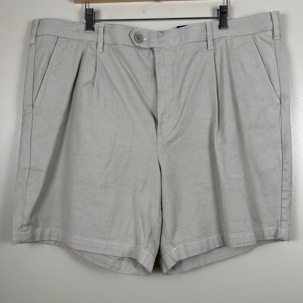 Apt. 9 Mens 42 Tech Shorts Beige Slim Fit 7in Inseam Stretch Wicking NEW